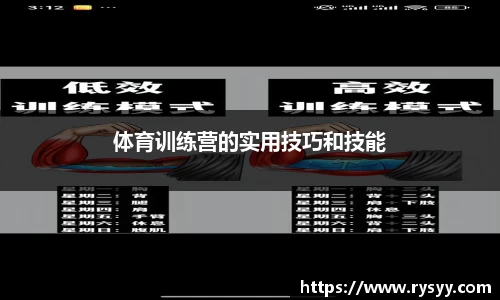 体育训练营的实用技巧和技能